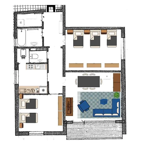 Monteurwohnungen Burchard I Paracelsus - Platz Für 5 Personen Apartment *